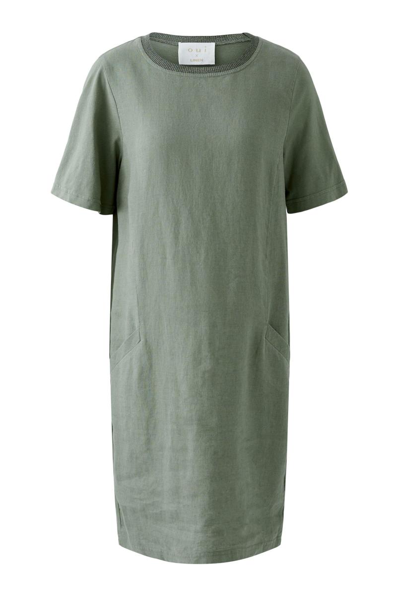 Oui Oui Jurk 0092872 Groen 1