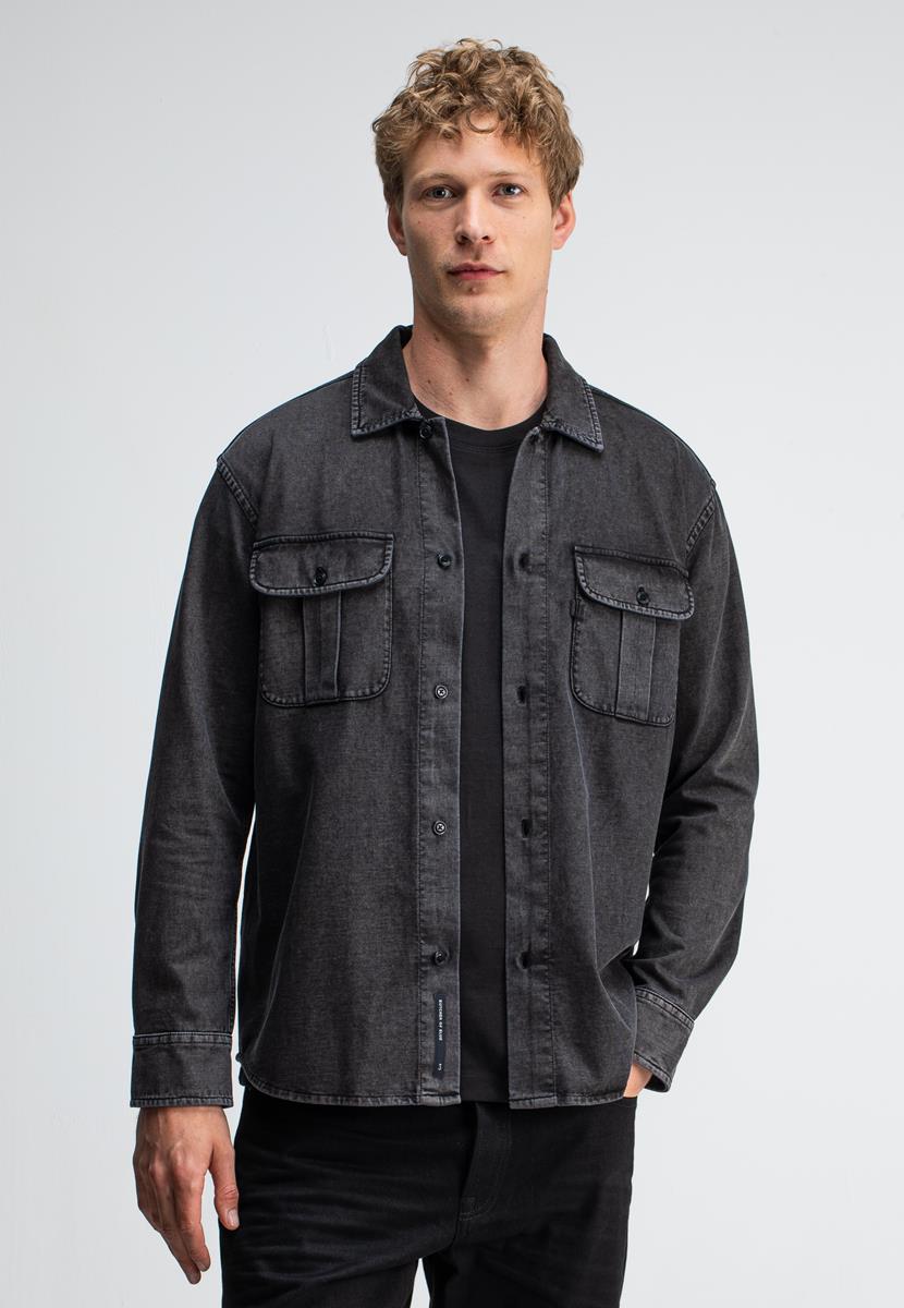Butcher of Blue Overshirt M2524016 Zwart 1