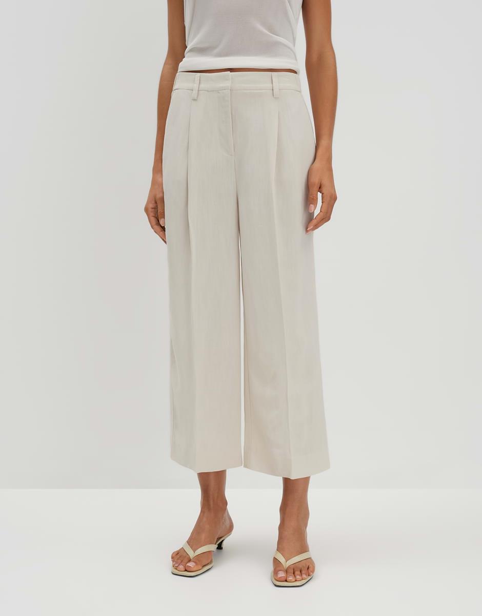 SOMEDAY Pantalon Celino Cropped Off-White 1