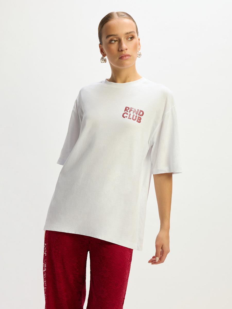 Refined Department T-Shirt Maggy Wit 3
