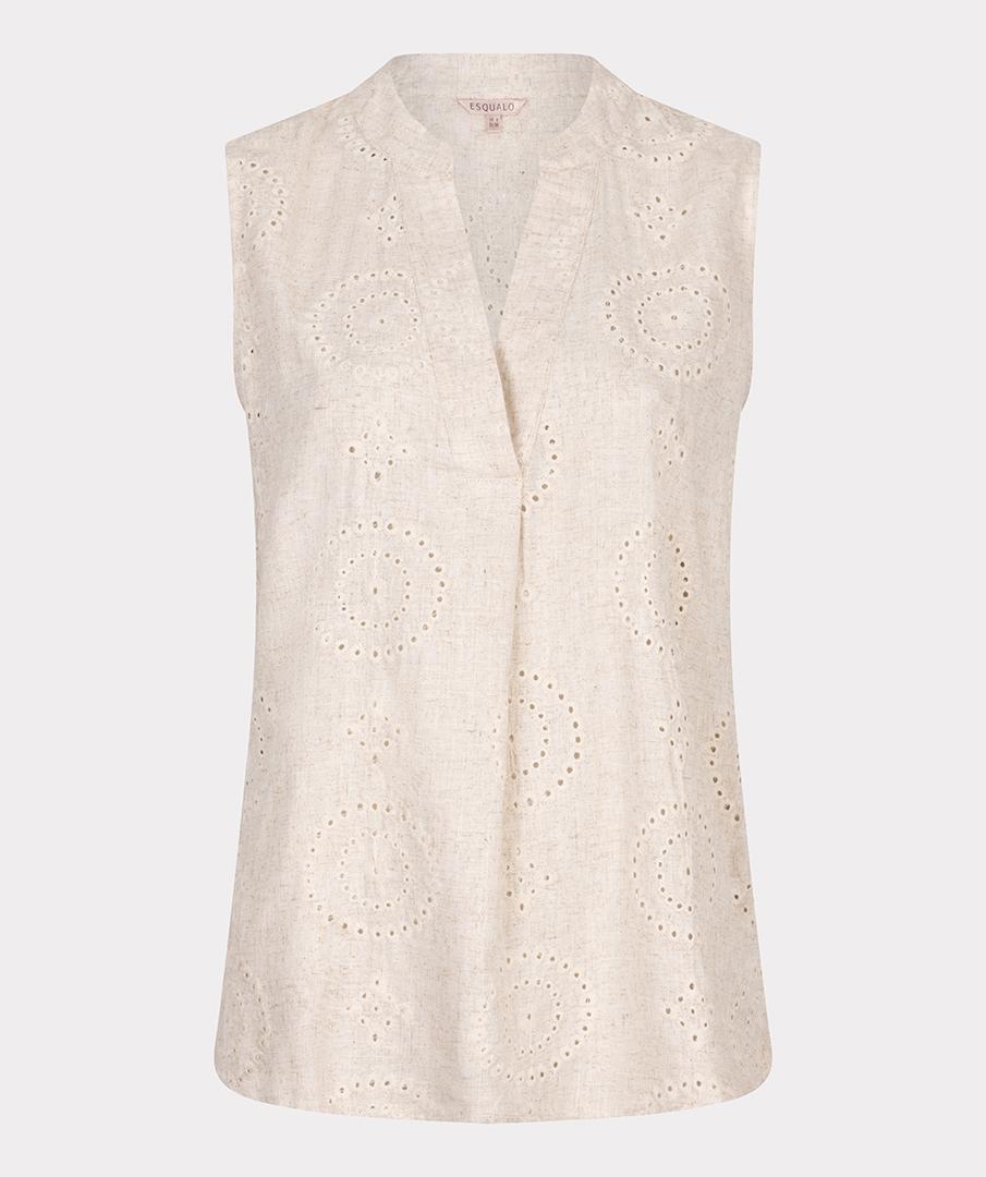 EsQualo EsQualo Blouse HS25.09201 Beige 1