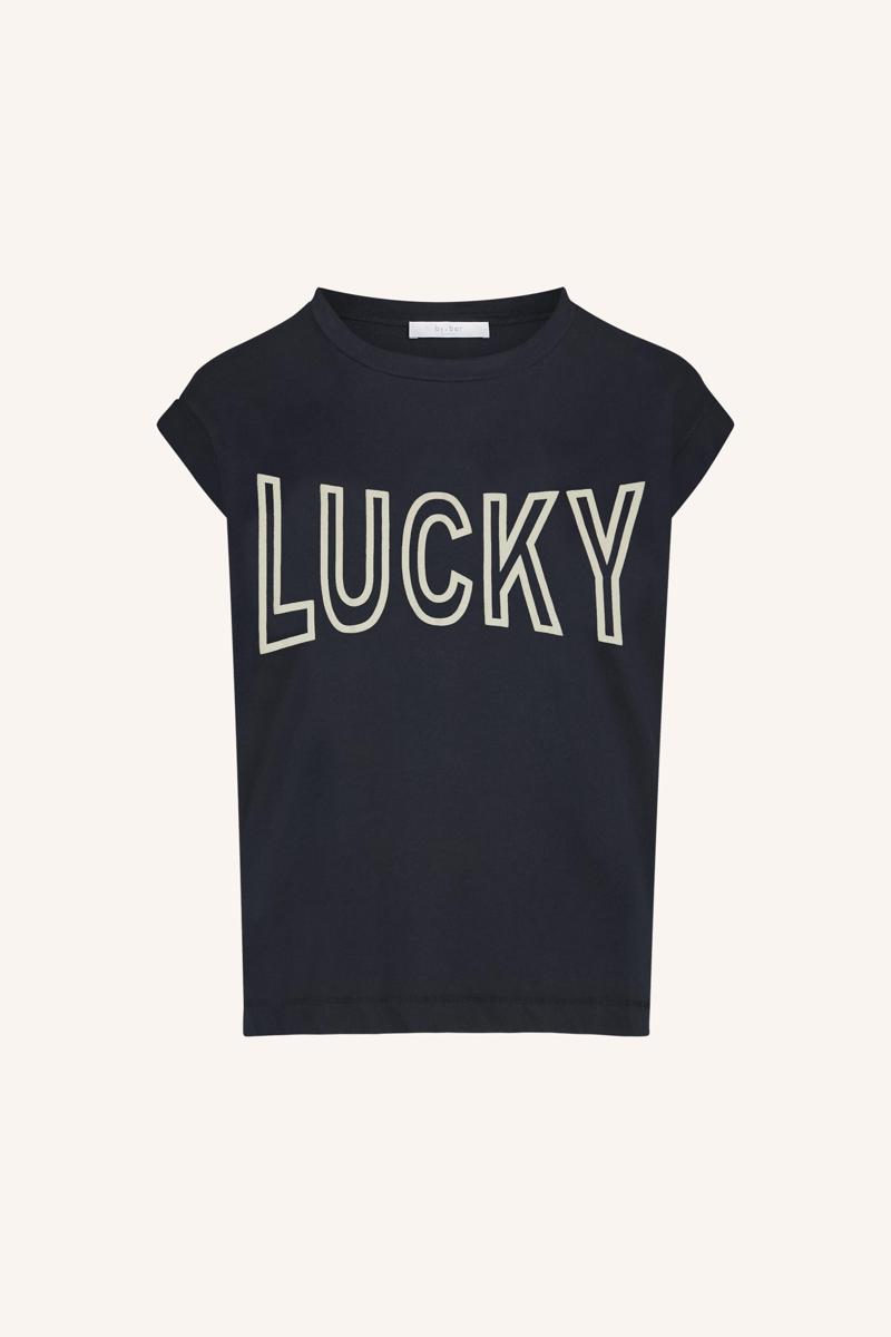 By-Bar By-Bar T-Shirt Mason Open Lucky Blauw 1