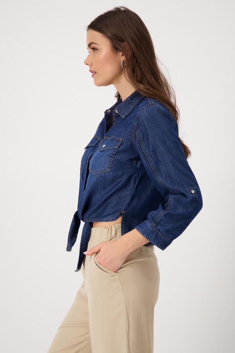 Monari Monari Blouse 409567 Blauw 4