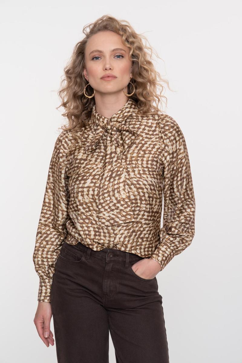 Geisha Blouse 53903-20 Bruin 1