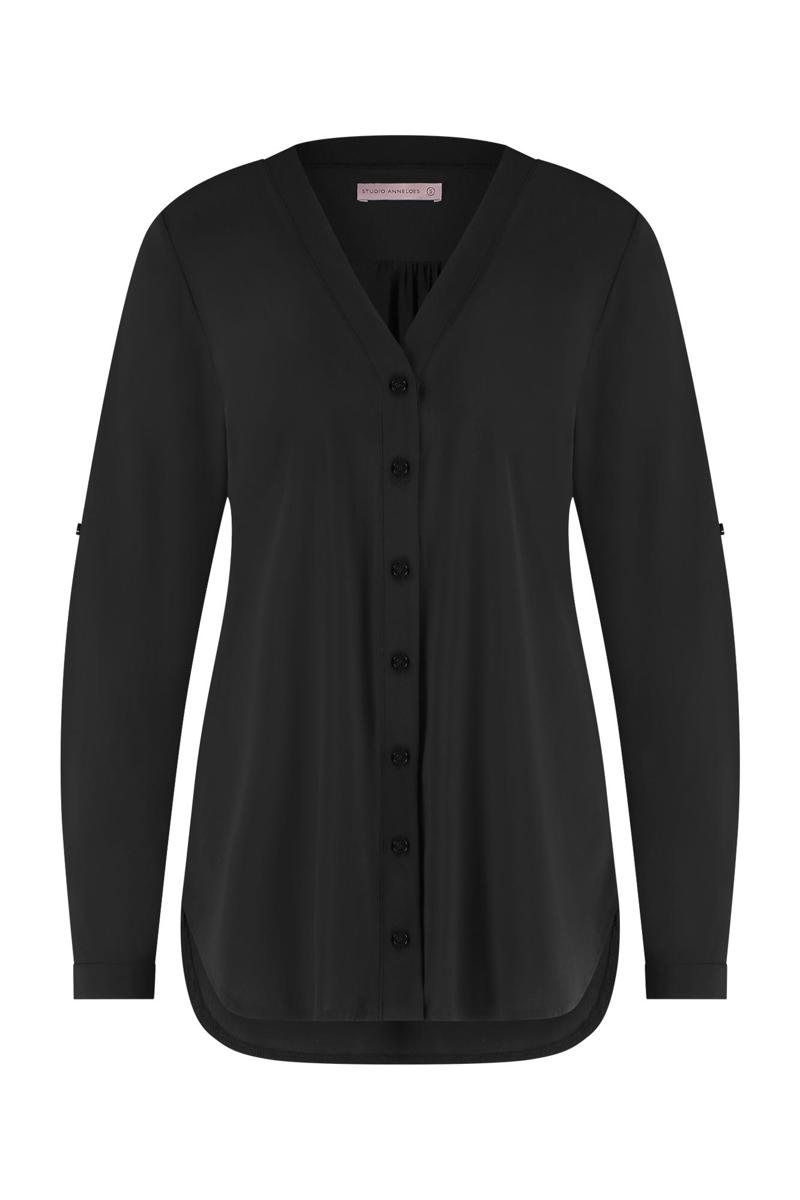 Studio Anneloes Studio Anneloes Blouse Evi Zwart 2