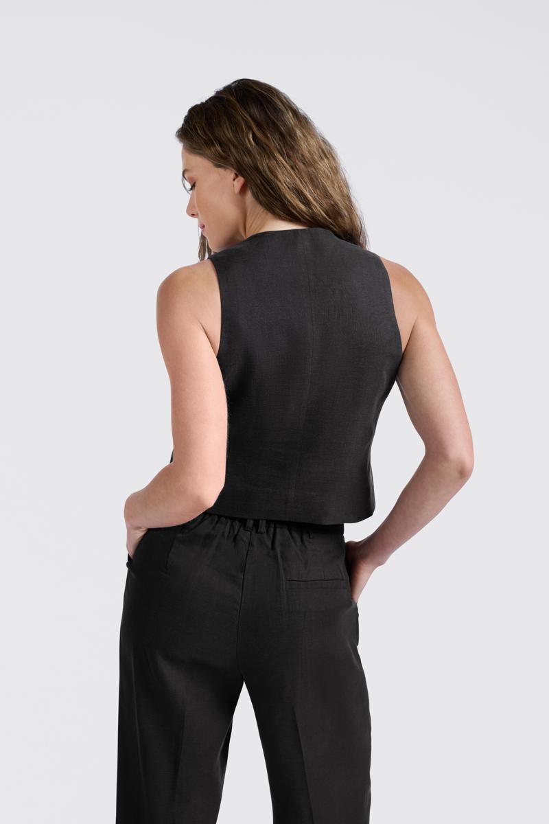 YAYA Gilet 01-521002-505 Zwart 4