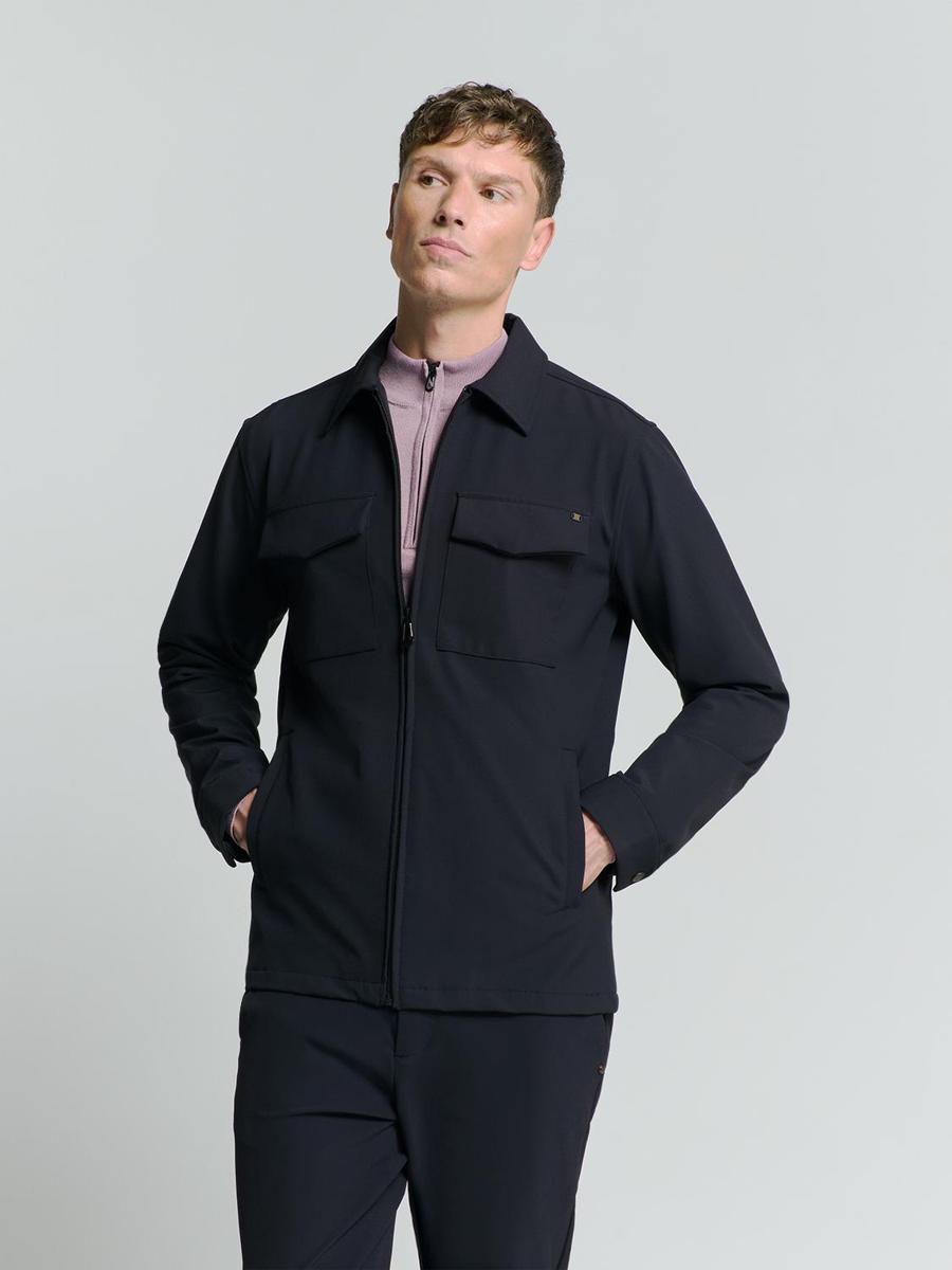 No Excess No Excess Overshirt 27510104 Blauw 1
