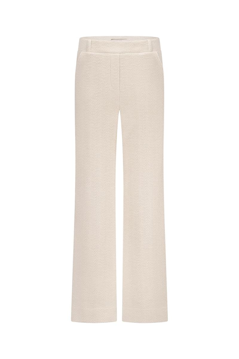 Studio Anneloes Pantalon Lexie tweed trous Off-White 2