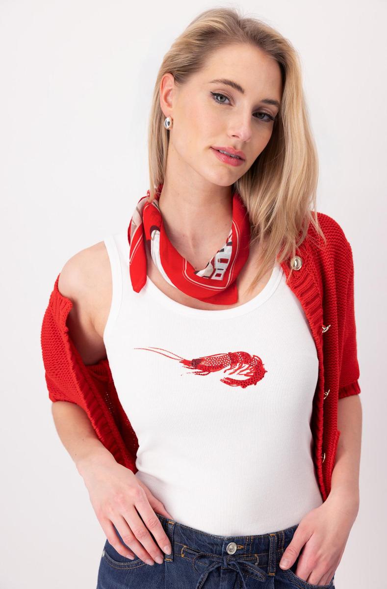 Monari Monari Sjaal 409769 Rood 1