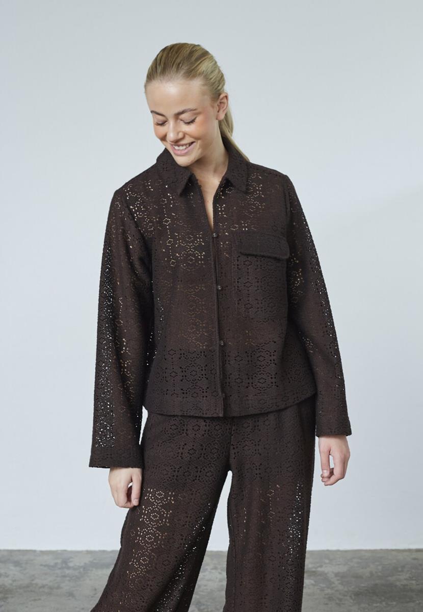 Sisters Point Blouse Elsia-Sh Bruin 1