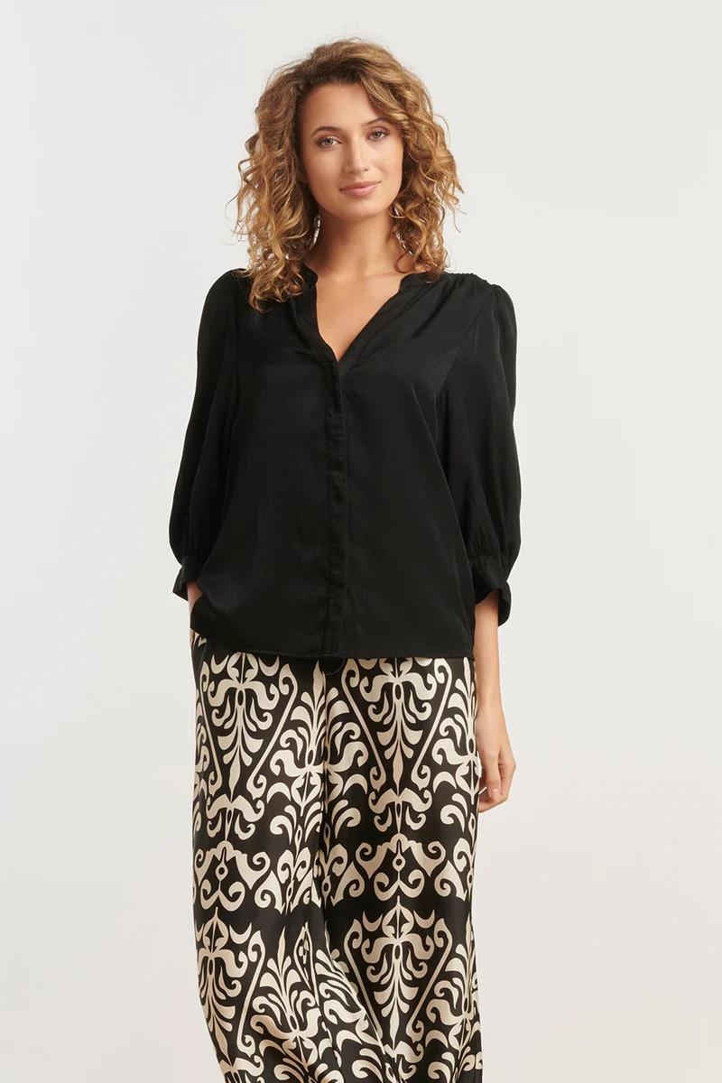 Smashed Lemon Blouse 25142 Zwart 1