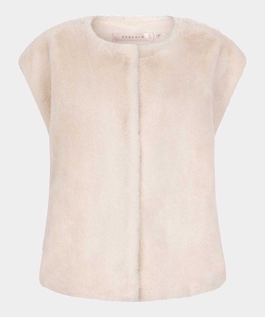 EsQualo Gilet F25.37500 Off-White 1
