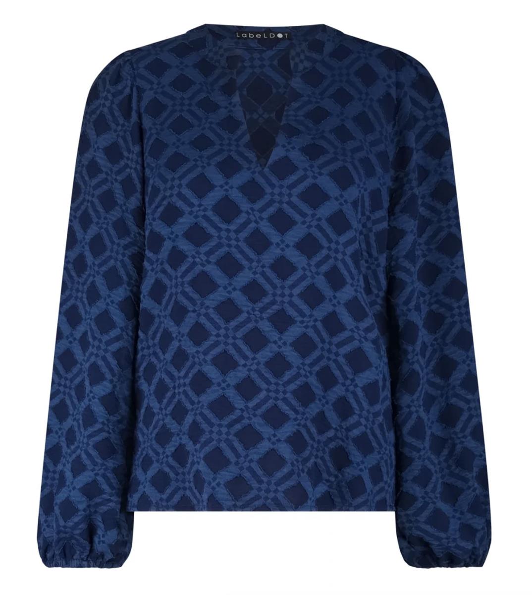 Label DOT Blouse Alana Blauw 1