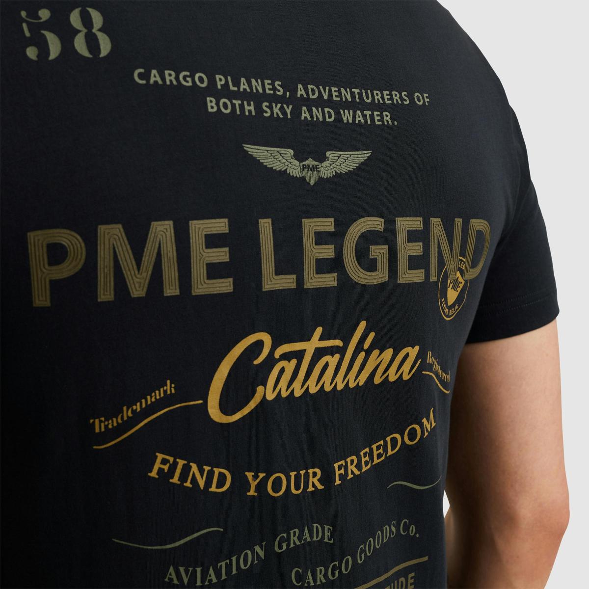 PME Legend PME Legend T-Shirt PTSS2504589 Blauw 6