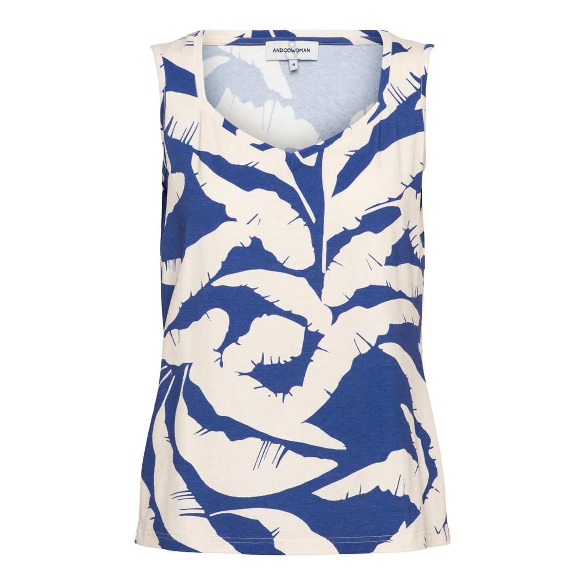 &Co Woman &Co Woman Top SG109 Blauw 1
