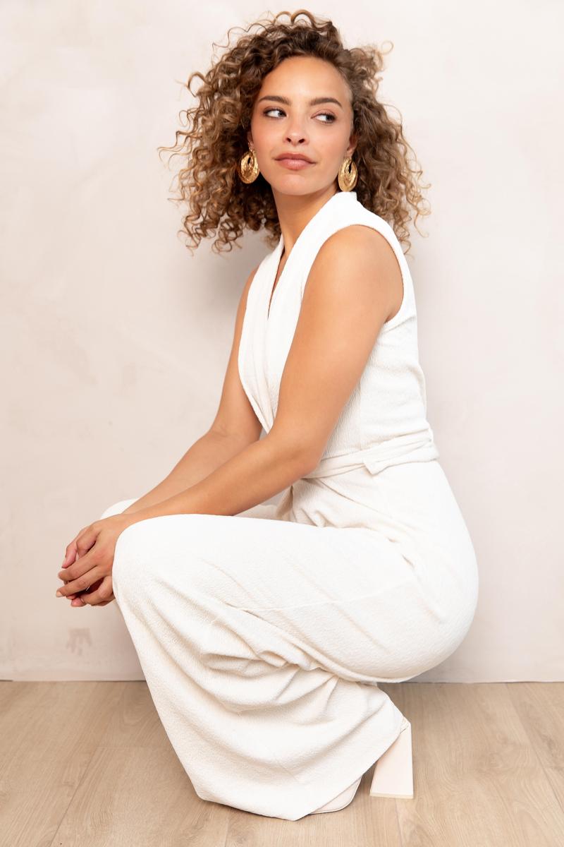 Freebird Freebird Jumpsuit Vasili Sl Jer-Str Wolwit 2