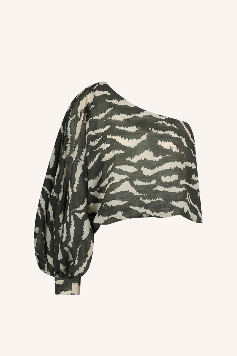 By-Bar By-Bar Blouse Bella Zebra Grijs 2