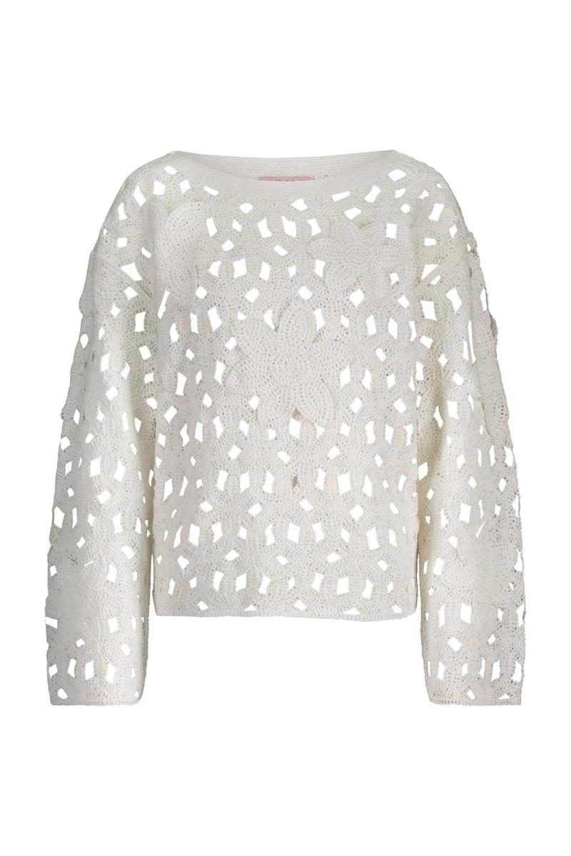 Studio Anneloes Studio Anneloes Trui Amarey flower pul Off-White 1