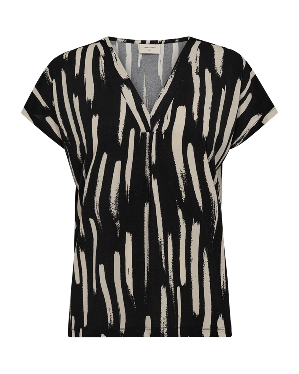 Freequent T-Shirt Floi Zwart 1