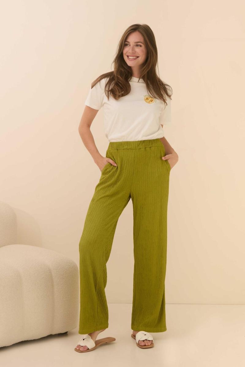 Lofty Manner Lofty Manner Pantalon QC37 - Trouser Me Groen 3