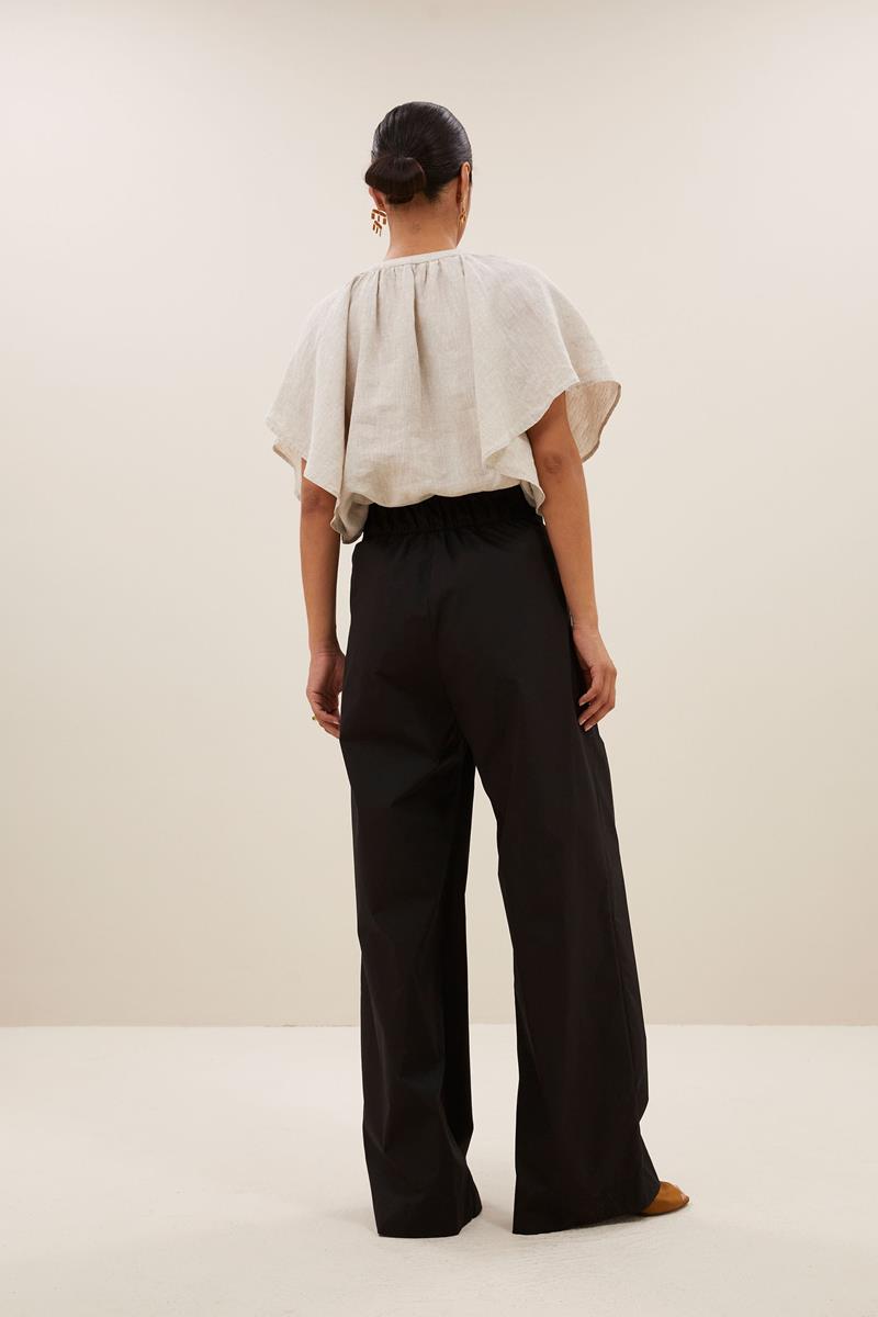By-Bar By-Bar Pantalon Benji Poplin Zwart 3