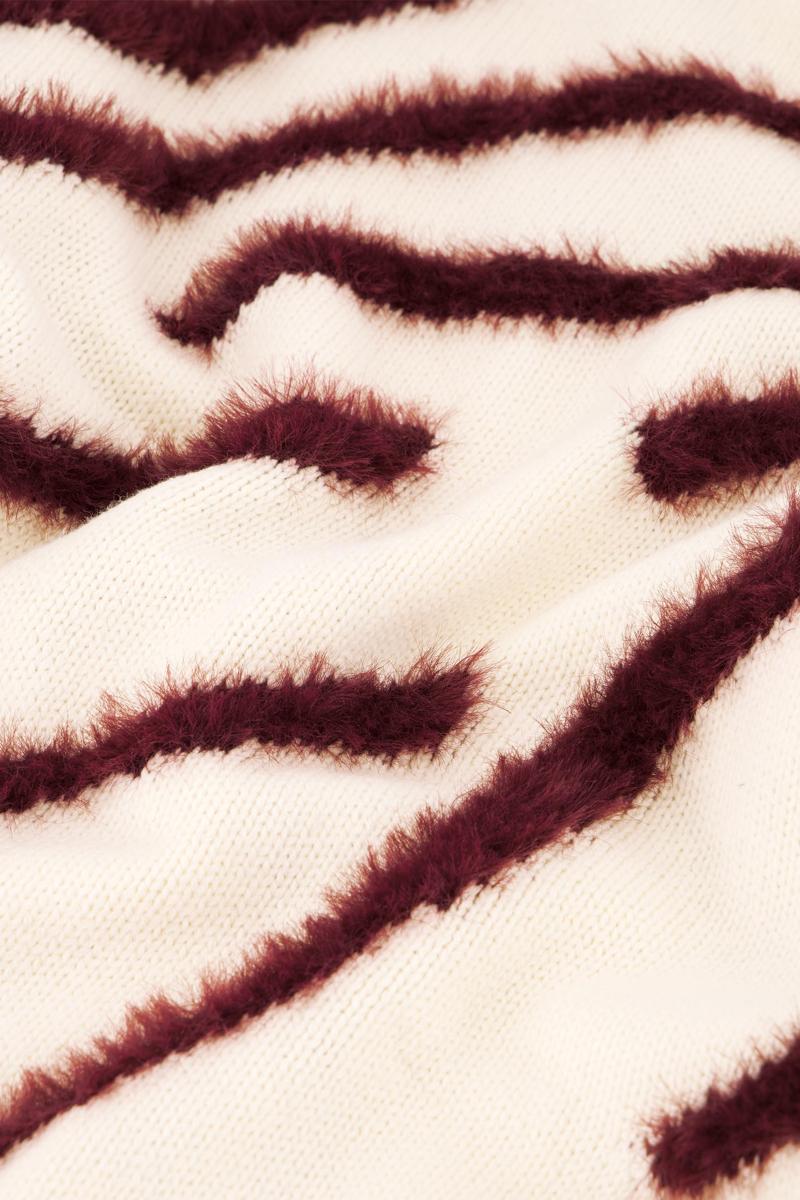 Fabienne Chapot Trui Zebra Pullover Off-White 2