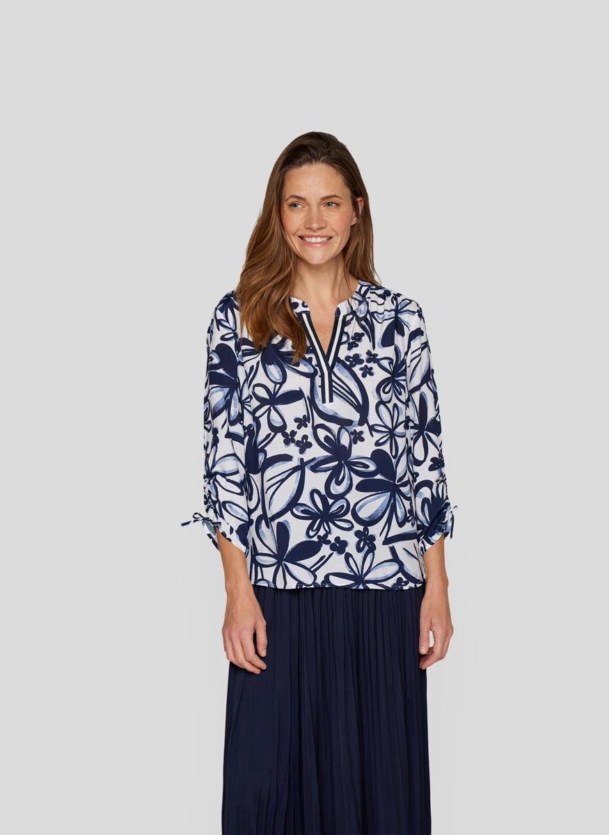 Rabe Rabe Blouse 54-223101 Blauw 5