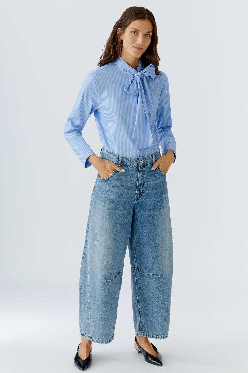Oui Blouse 0087627 Blauw 2