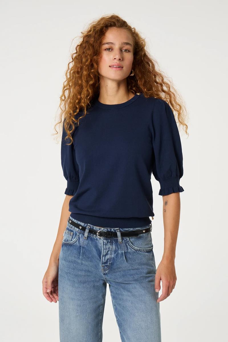 Fabienne Chapot Fabienne Chapot Trui Molly Short Blauw 1