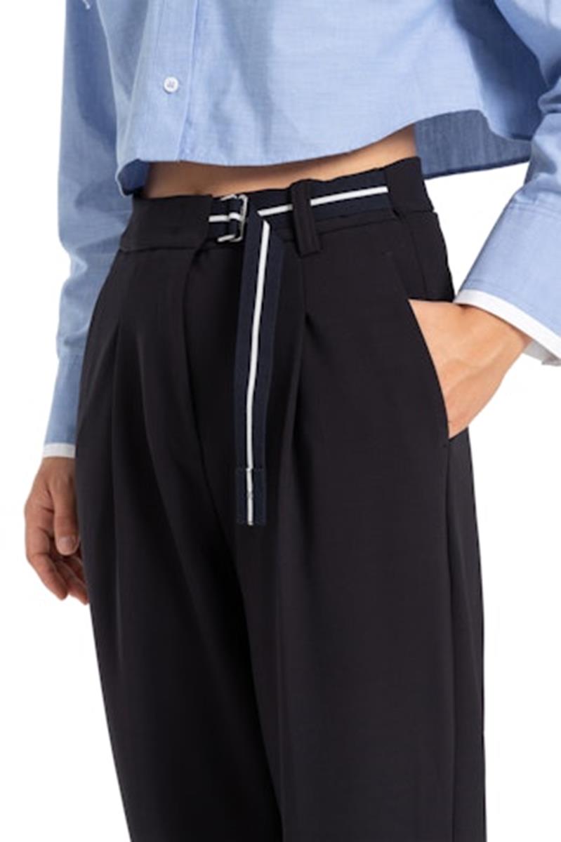 Cambio Cambio Pantalon  Elaine Pleat Blauw 5