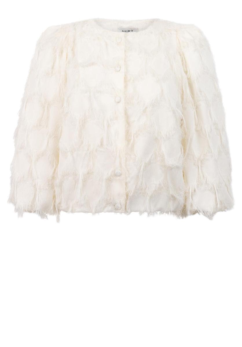 Aaiko Aaiko Blazer EVIE FRINGE PES 4 Wolwit 1