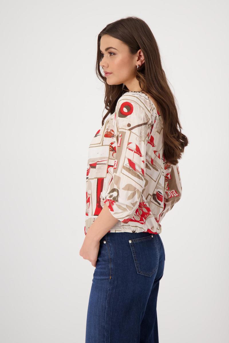 Monari Monari Blouse 409694 Rood 4
