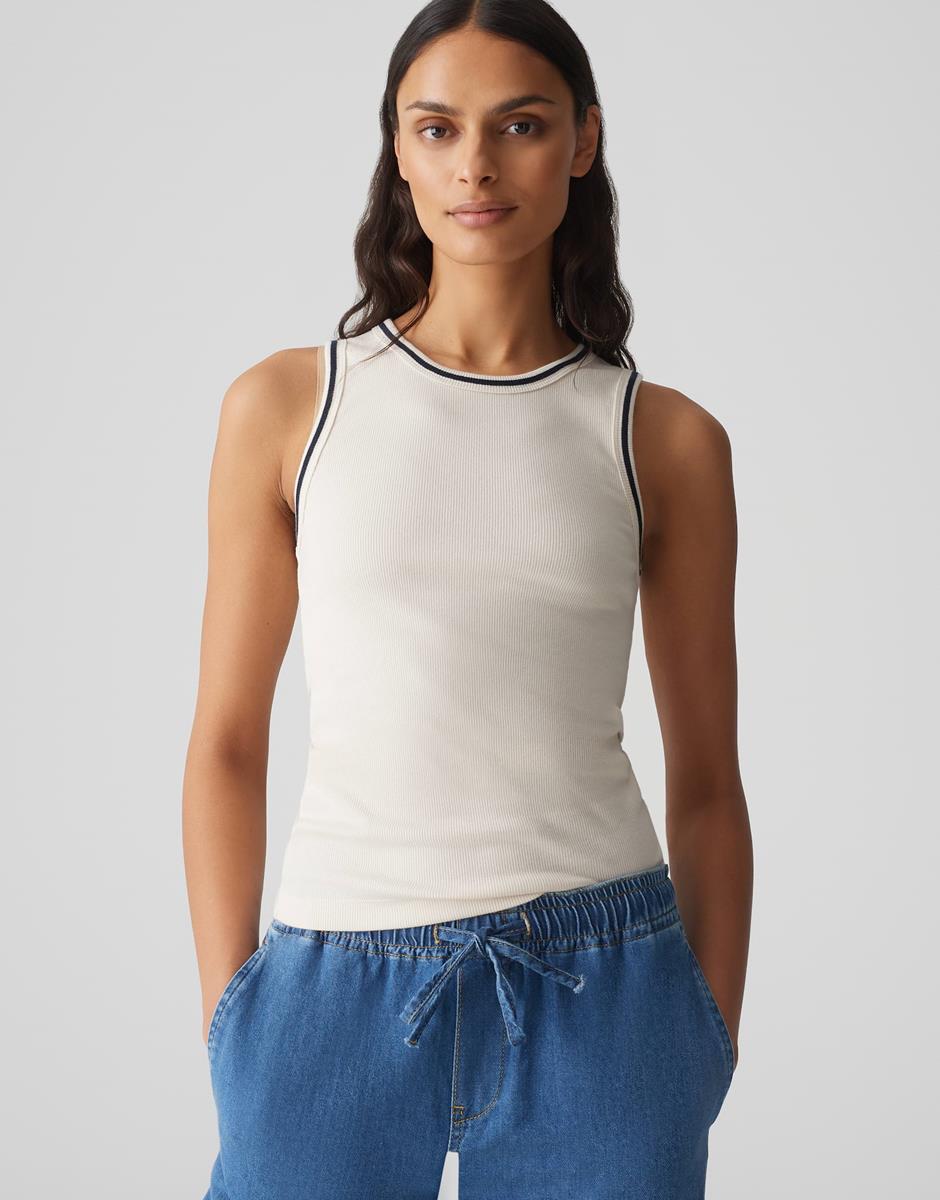 OPUS OPUS T-Shirt Ilesso Preppy Off-White 1