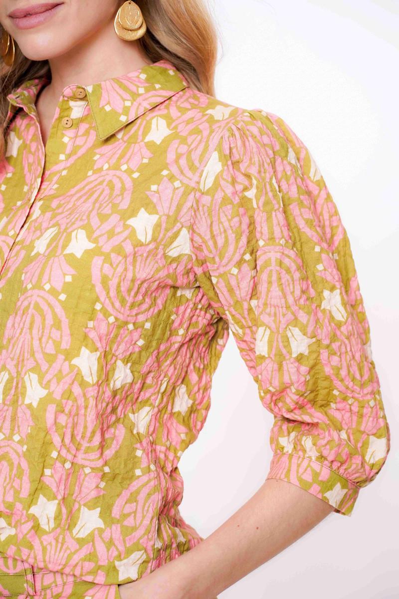 Geisha Geisha Blouse 53208-20 Groen 4