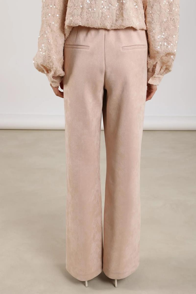 NUKUS Pantalon Jill Suede Roze 3