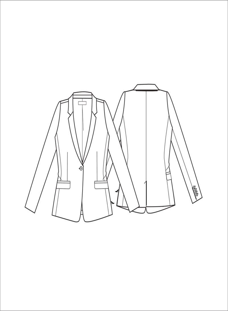 Jansen Amsterdam Blazer CHERIEN W25 Blauw 1