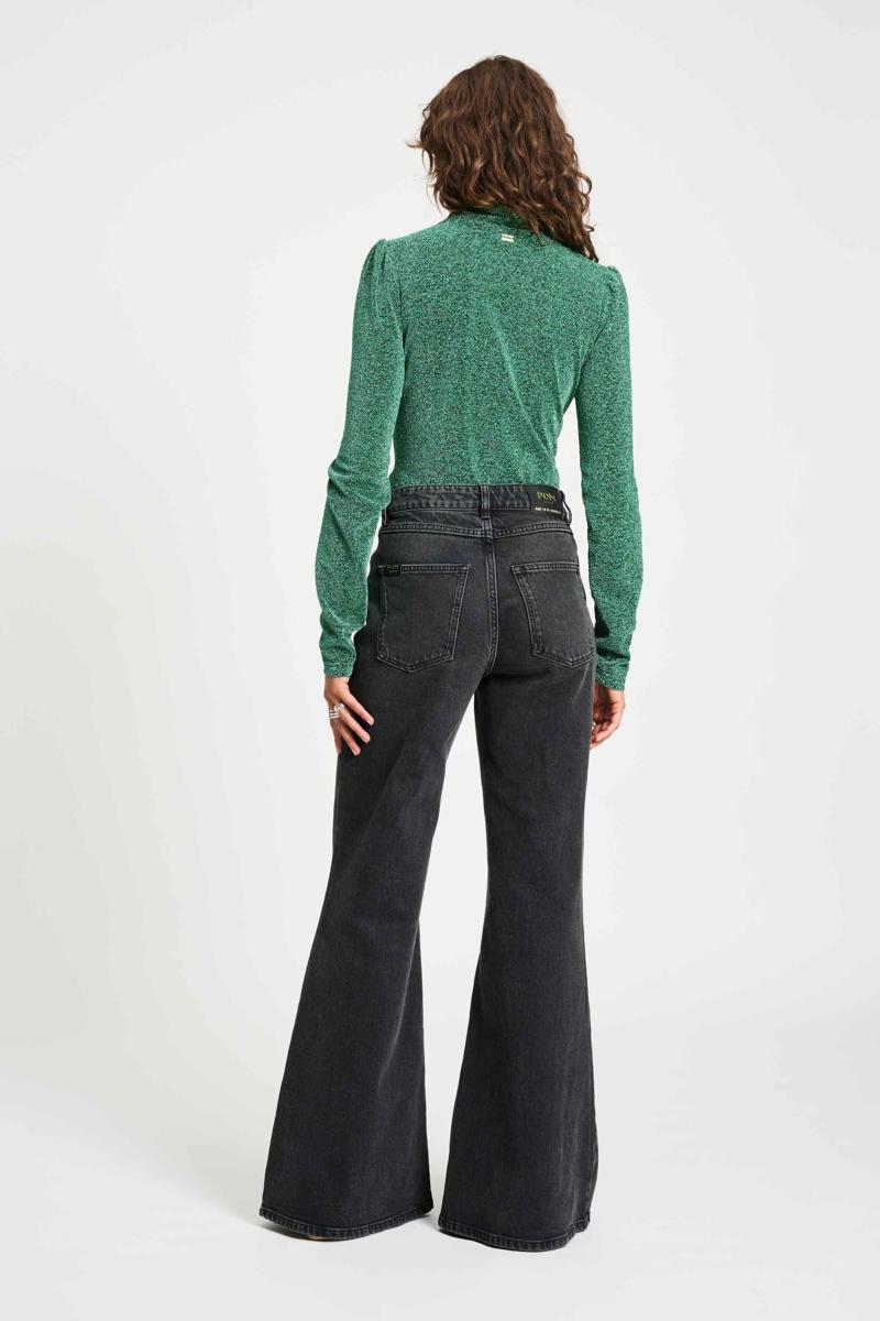 POM Amsterdam Jeans Flare Zwart 3
