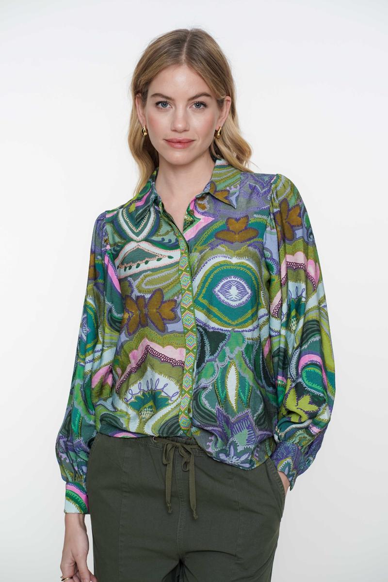 Geisha Geisha Blouse 53227-20 Groen 1