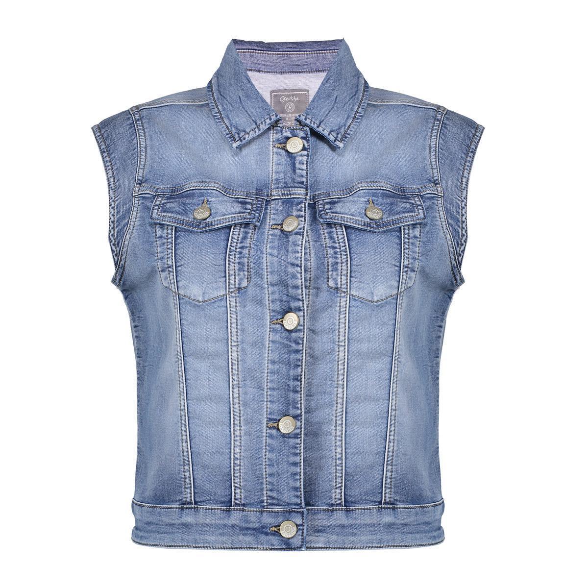Geisha Geisha Gilet 55021-10 Blauw 2