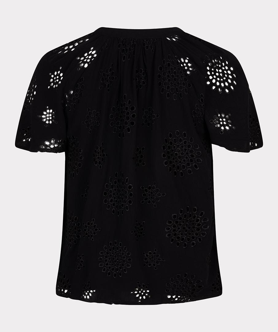 EsQualo EsQualo Blouse HS25.09218 Zwart 3