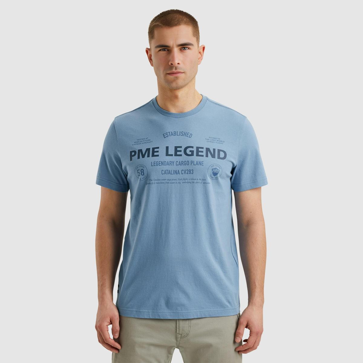 PME Legend PME Legend T-Shirt PTSS2502560 Blauw 3