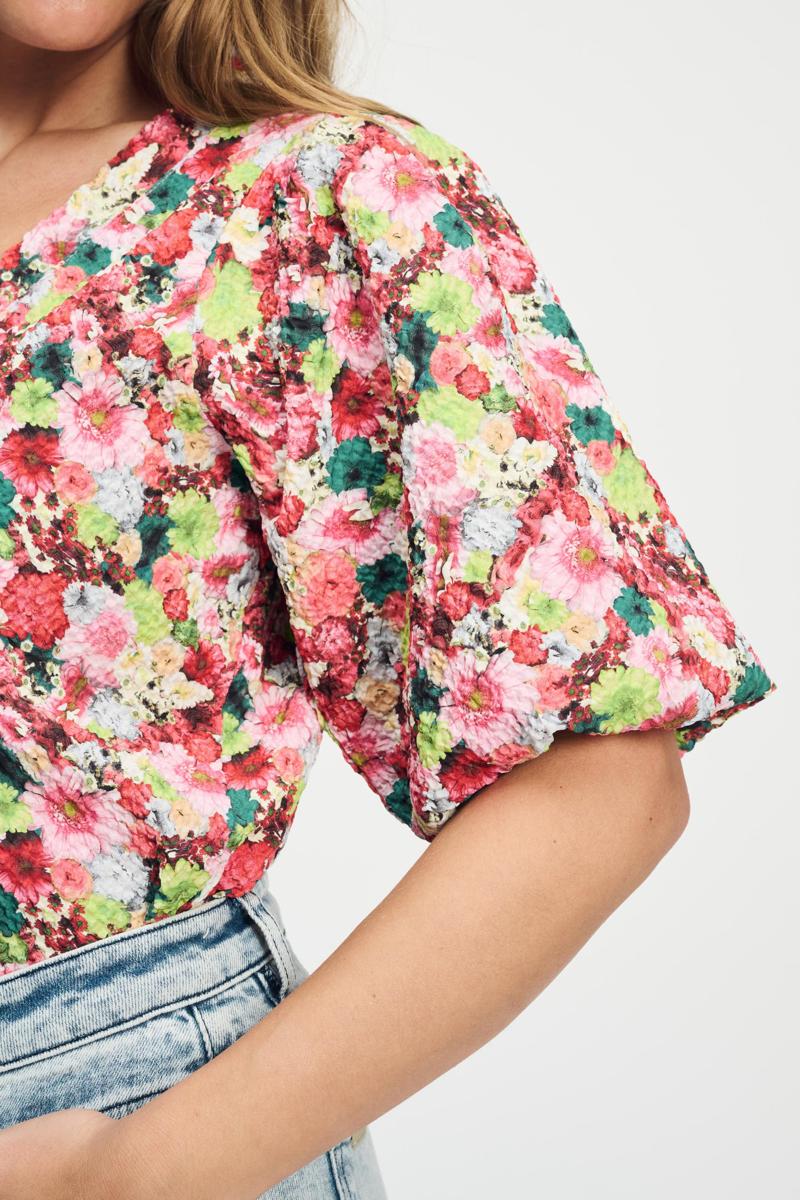 POM Amsterdam POM Amsterdam Blouse SP9077 Rood 4