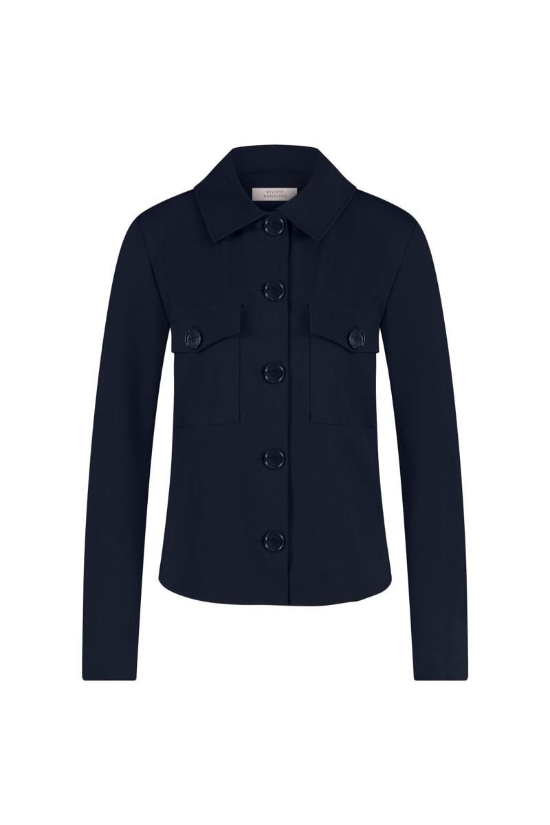 Studio Anneloes Studio Anneloes Blazer Claire bonded jac Blauw 1