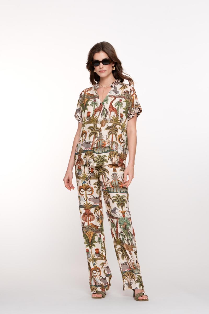Geisha Geisha Blouse 53381-70 Groen 4