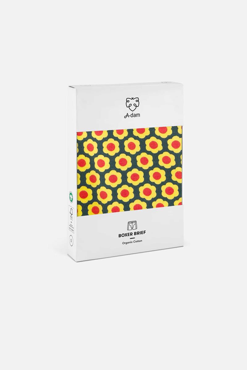A-dam Boxershort Yellow Floral  Geel  4