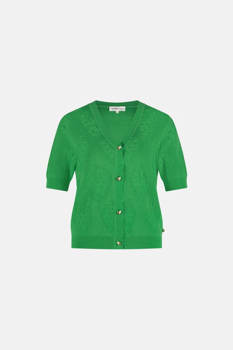 Fabienne Chapot Fabienne Chapot Vest Maddy Cardigan Groen 1