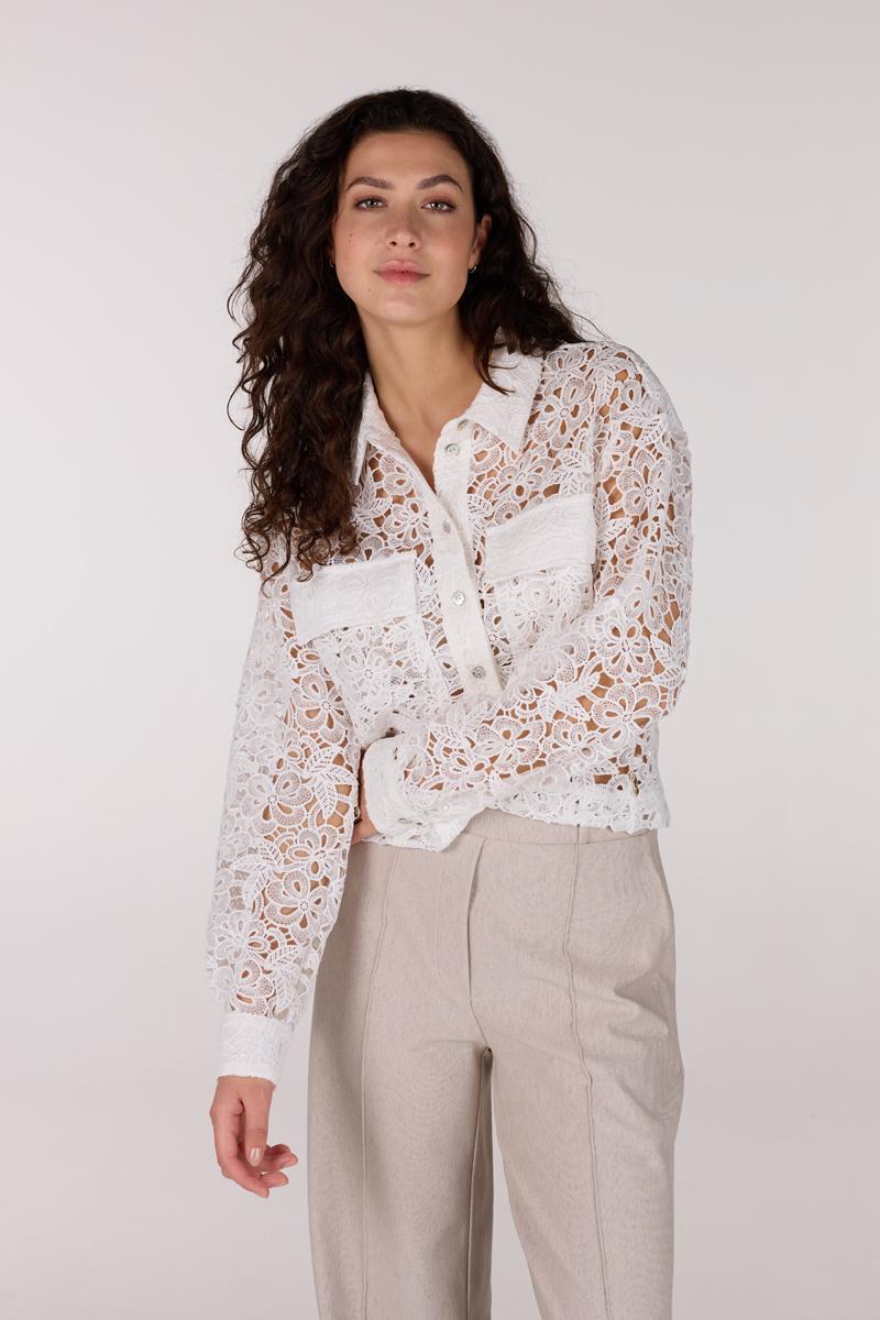 Jansen Amsterdam Jansen Amsterdam Blazer FAE SS25 Wit 2