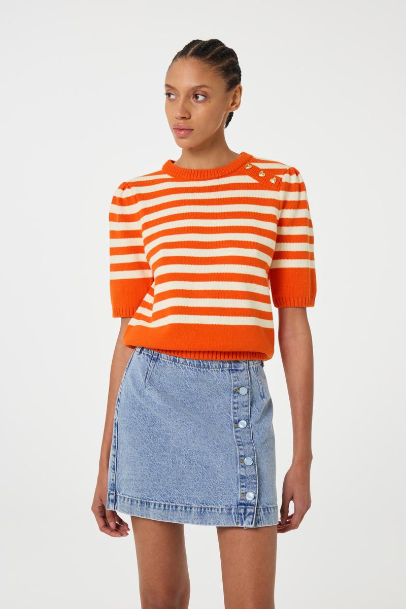 Fabienne Chapot Fabienne Chapot Gebreide Stine Pullover Oranje 3
