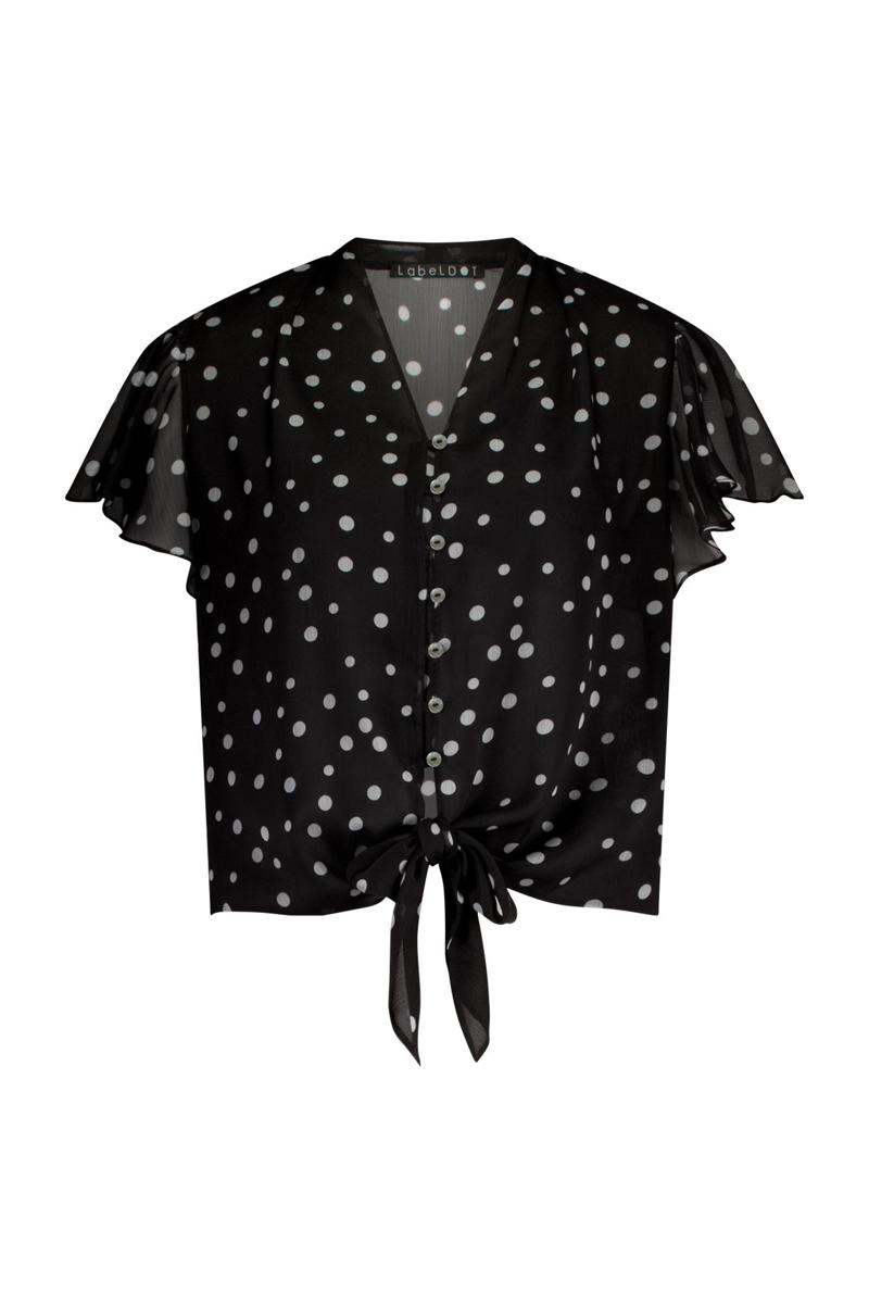 Label DOT Label DOT Blouse 2511004 Zwart 2