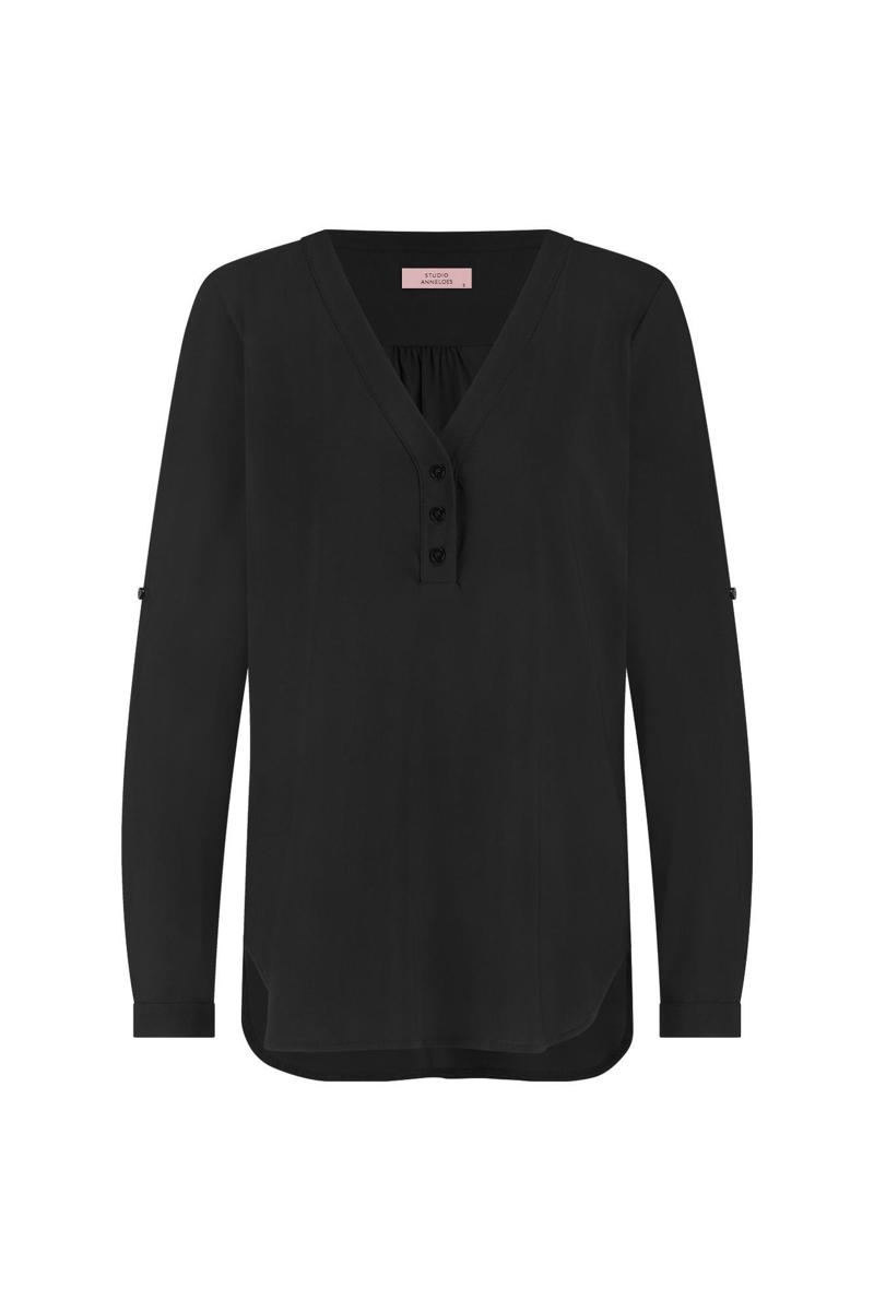 Studio Anneloes Studio Anneloes Blouse Evi Zwart 1